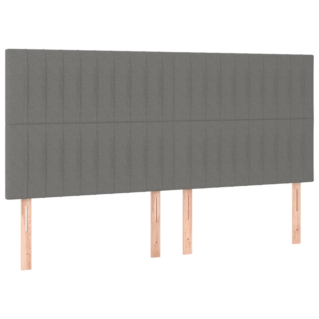 8721102681387_g_en_hd_7 vidaXL Bed Frame without Mattress Dark Grey 152x203 cm Queen Fabric - Image 9