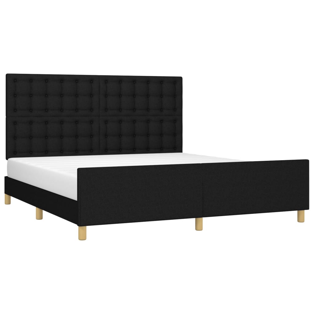 8721102681431_g_en_hd_1 vidaXL Bed Frame without Mattress Black 152x203 cm Queen Fabric - Image 3