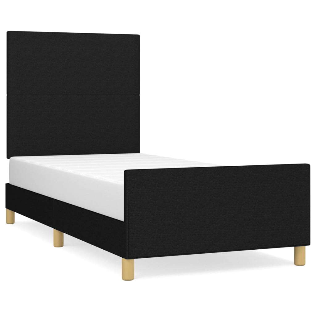 8721102681455_a_en_hd_1 vidaXL Bed Frame without Mattress Black 107x203 cm King Single Size Fabric - Image 2