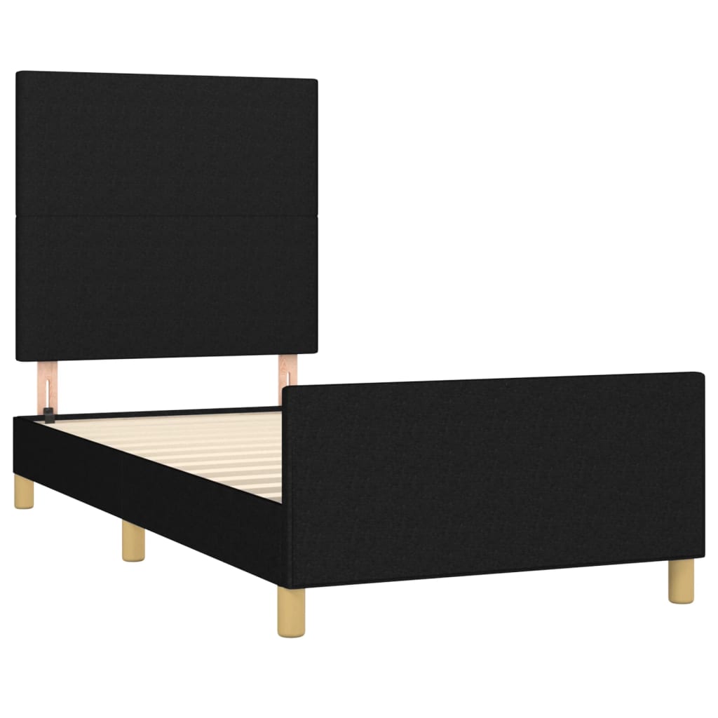8721102681455_g_en_hd_2 vidaXL Bed Frame without Mattress Black 107x203 cm King Single Size Fabric - Image 4