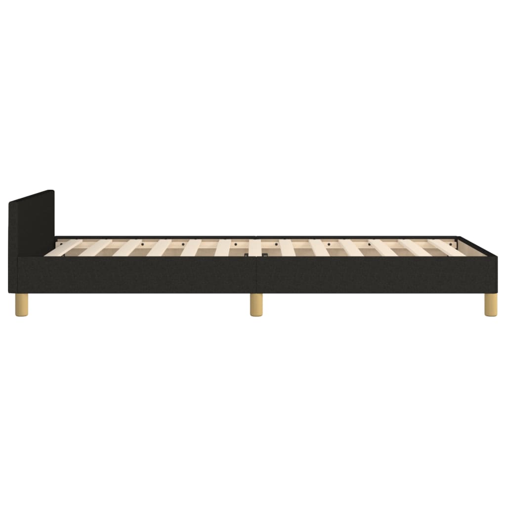 8721102681455_g_en_hd_5 vidaXL Bed Frame without Mattress Black 107x203 cm King Single Size Fabric - Image 7