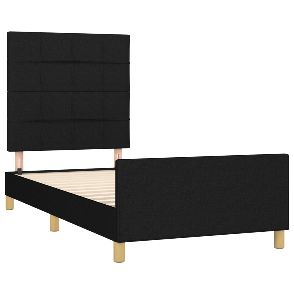 8721102681493_g_en_hd_2 vidaXL Bed Frame without Mattress Black 107x203 cm King Single Size Fabric - Image 4