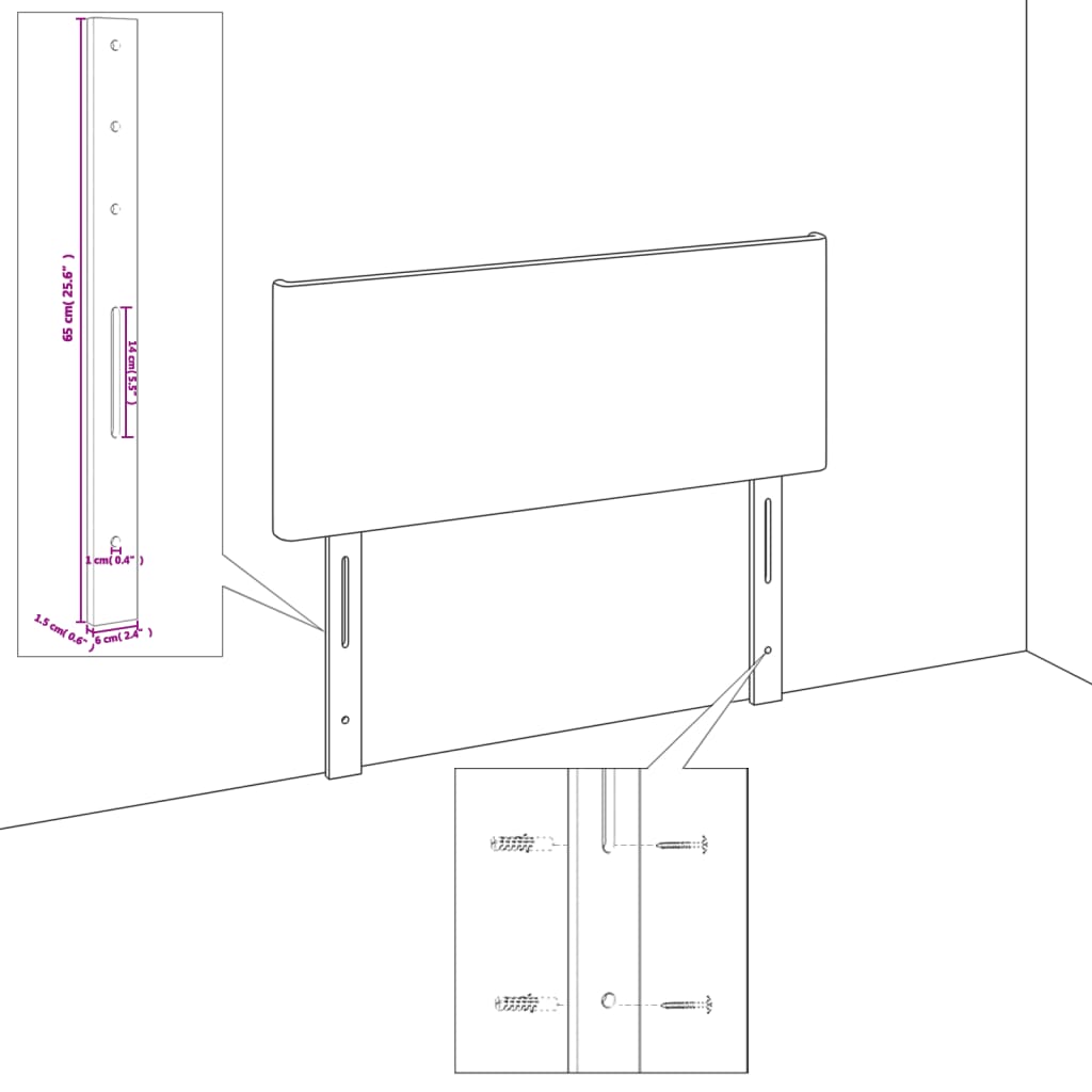 8721102681509_g_en_hd_10 vidaXL Bed Frame without Mattress Dark Grey 107x203 cm King Single Size Fabric - Image 12