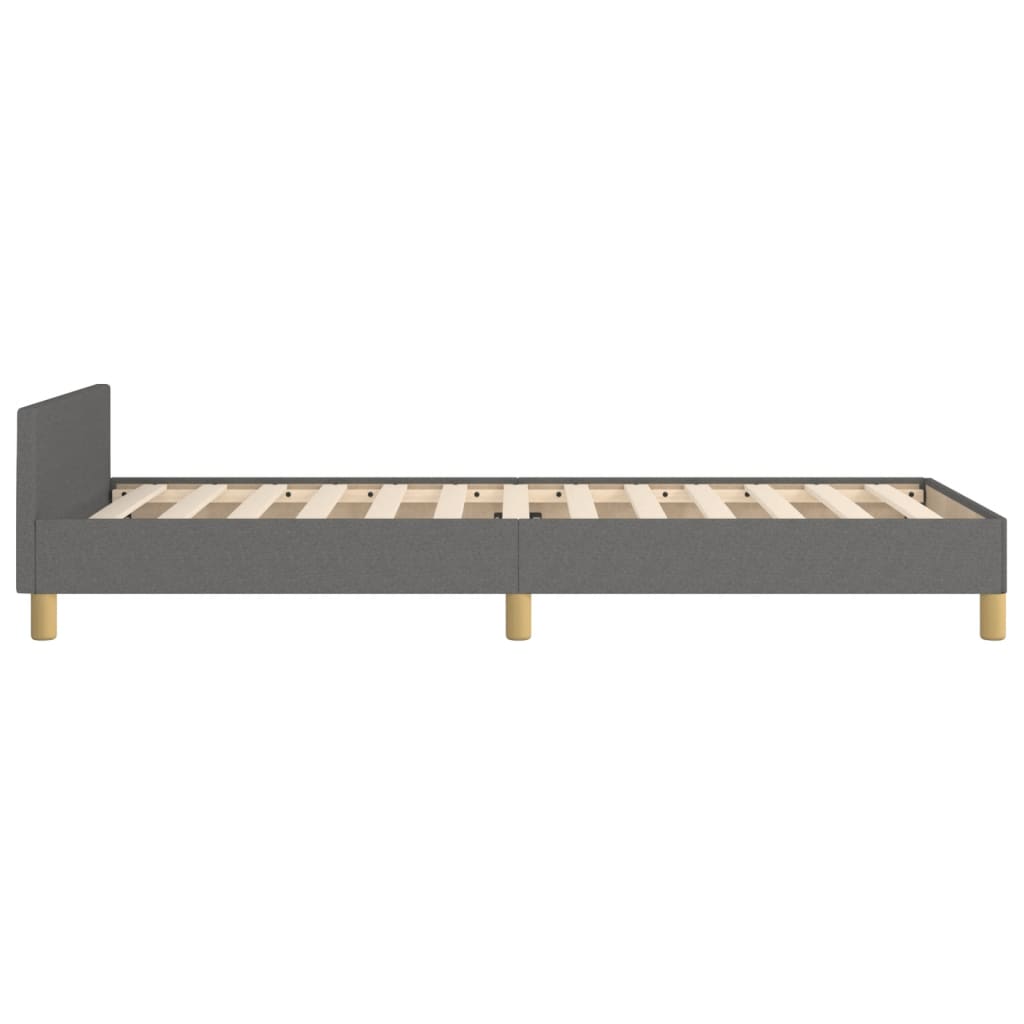 8721102681509_g_en_hd_5 vidaXL Bed Frame without Mattress Dark Grey 107x203 cm King Single Size Fabric - Image 7