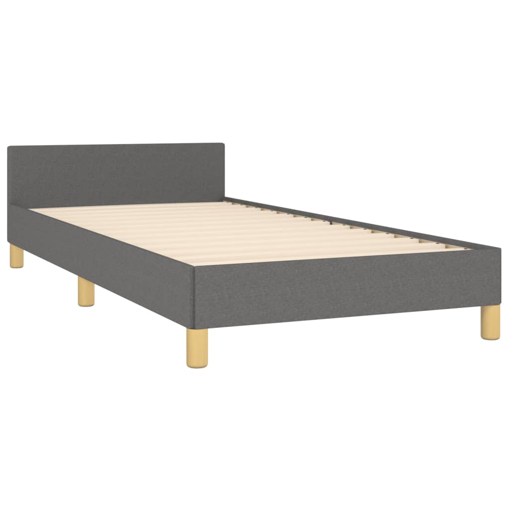 8721102681523_g_en_hd_3 vidaXL Bed Frame without Mattress Dark Grey 107x203 cm King Single Size Fabric - Image 5