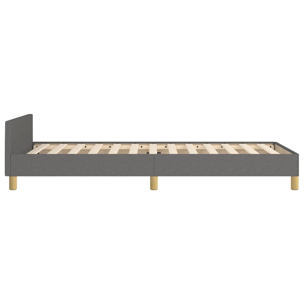 8721102681547_g_en_hd_5 vidaXL Bed Frame without Mattress Dark Grey 107x203 cm King Single Size Fabric - Image 7