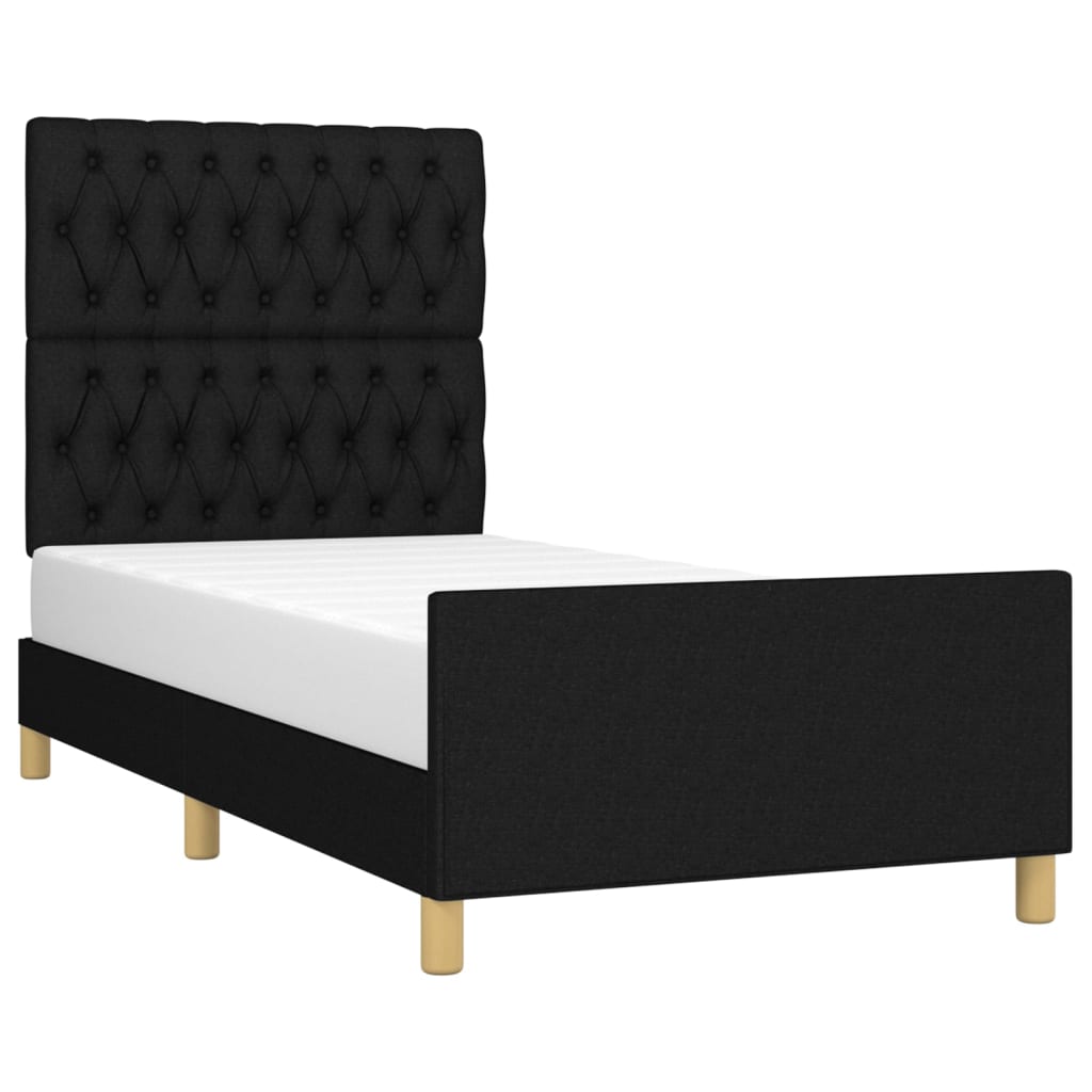 8721102681554_g_en_hd_1 vidaXL Bed Frame without Mattress Black 107x203 cm King Single Size Fabric - Image 3