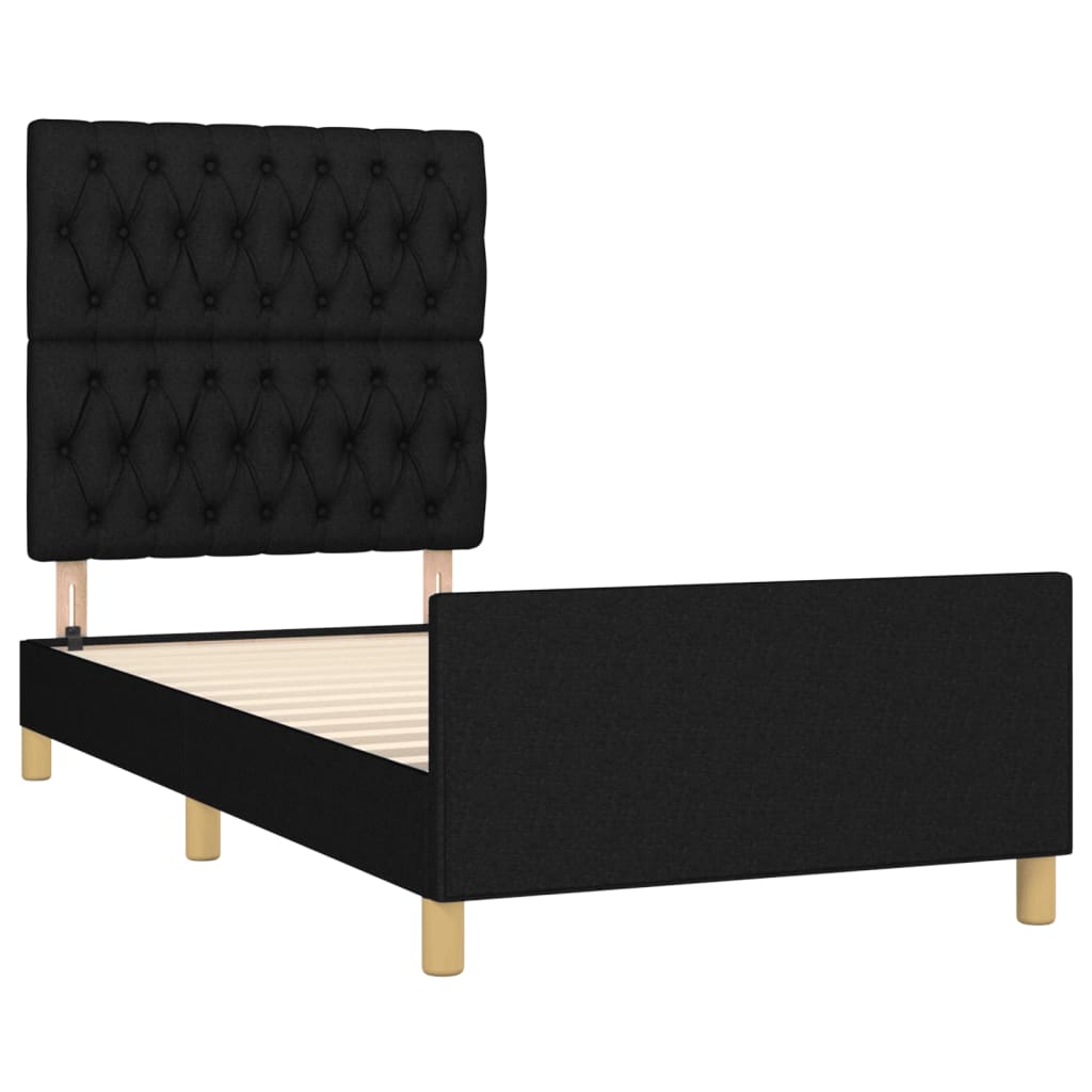 8721102681554_g_en_hd_2 vidaXL Bed Frame without Mattress Black 107x203 cm King Single Size Fabric - Image 4