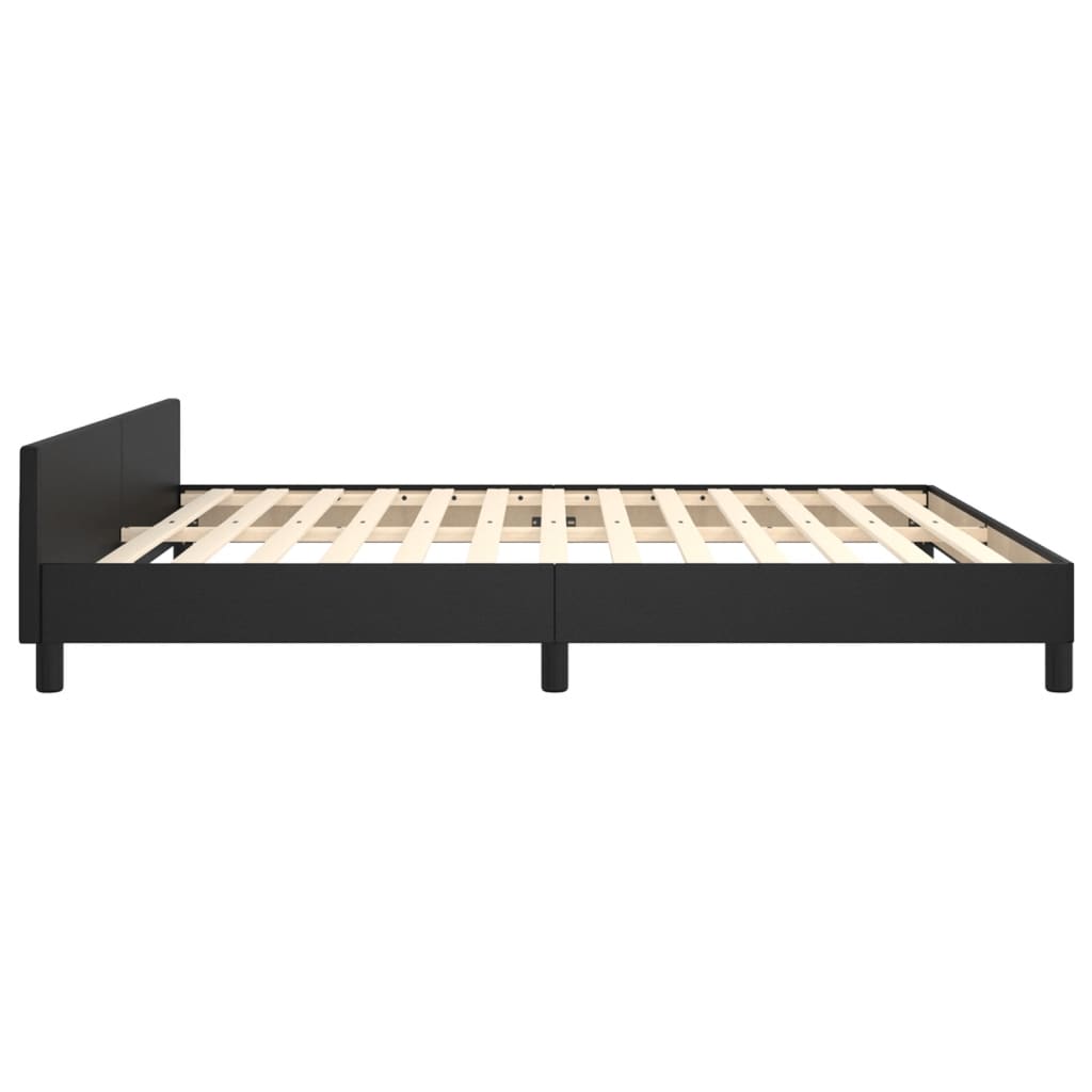 8721102681639_g_en_hd_5 vidaXL Bed Frame without Mattress Black 152x203 cm Queen Faux Leather - Image 7