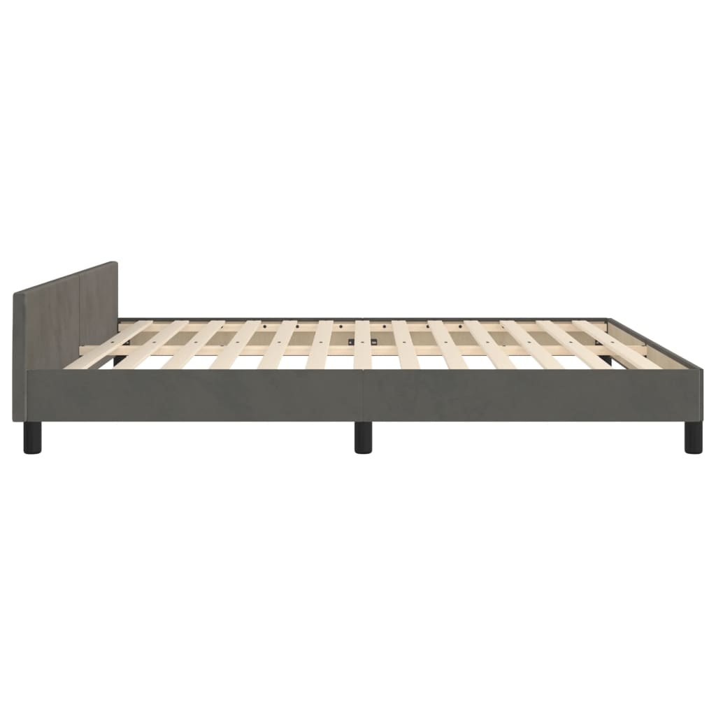 8721102681936_g_en_hd_5 vidaXL Bed Frame without Mattress Dark Grey 152x203 cm Queen Velvet - Image 7
