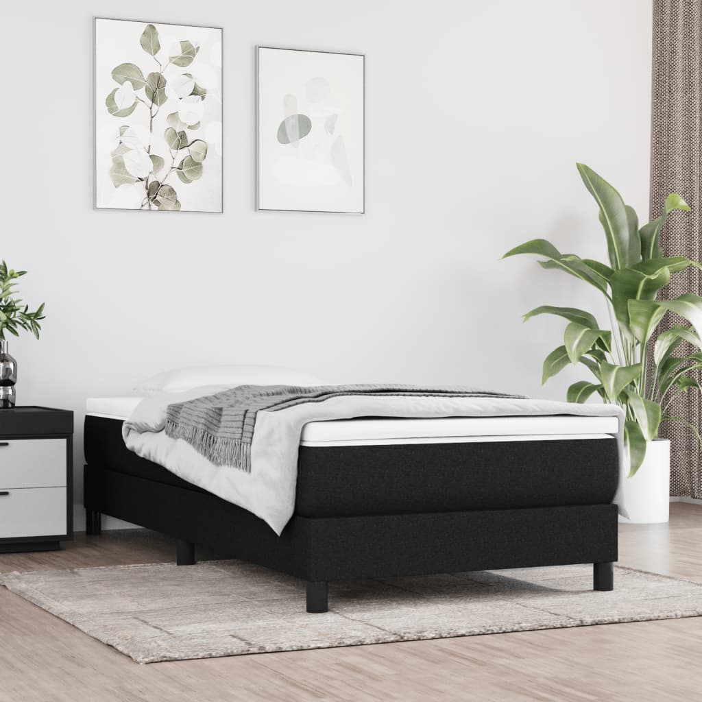 8721102682094_g_en_hd_1 vidaXL Box Spring Bed with Mattress Black 106x203 cm King Single Size Fabric - Image 3