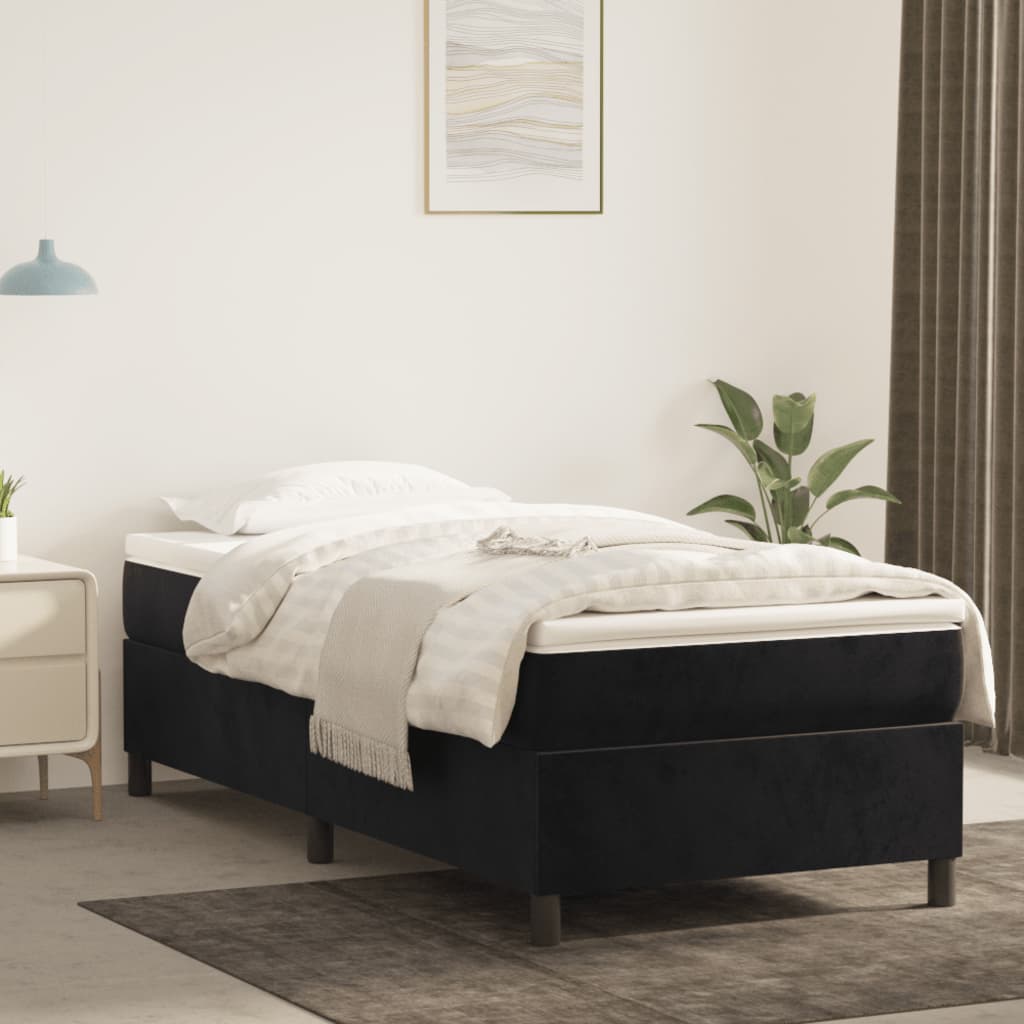 8721102682117_g_en_hd_1 vidaXL Box Spring Bed with Mattress Black 106x203 cm King Single Size Velvet - Image 3
