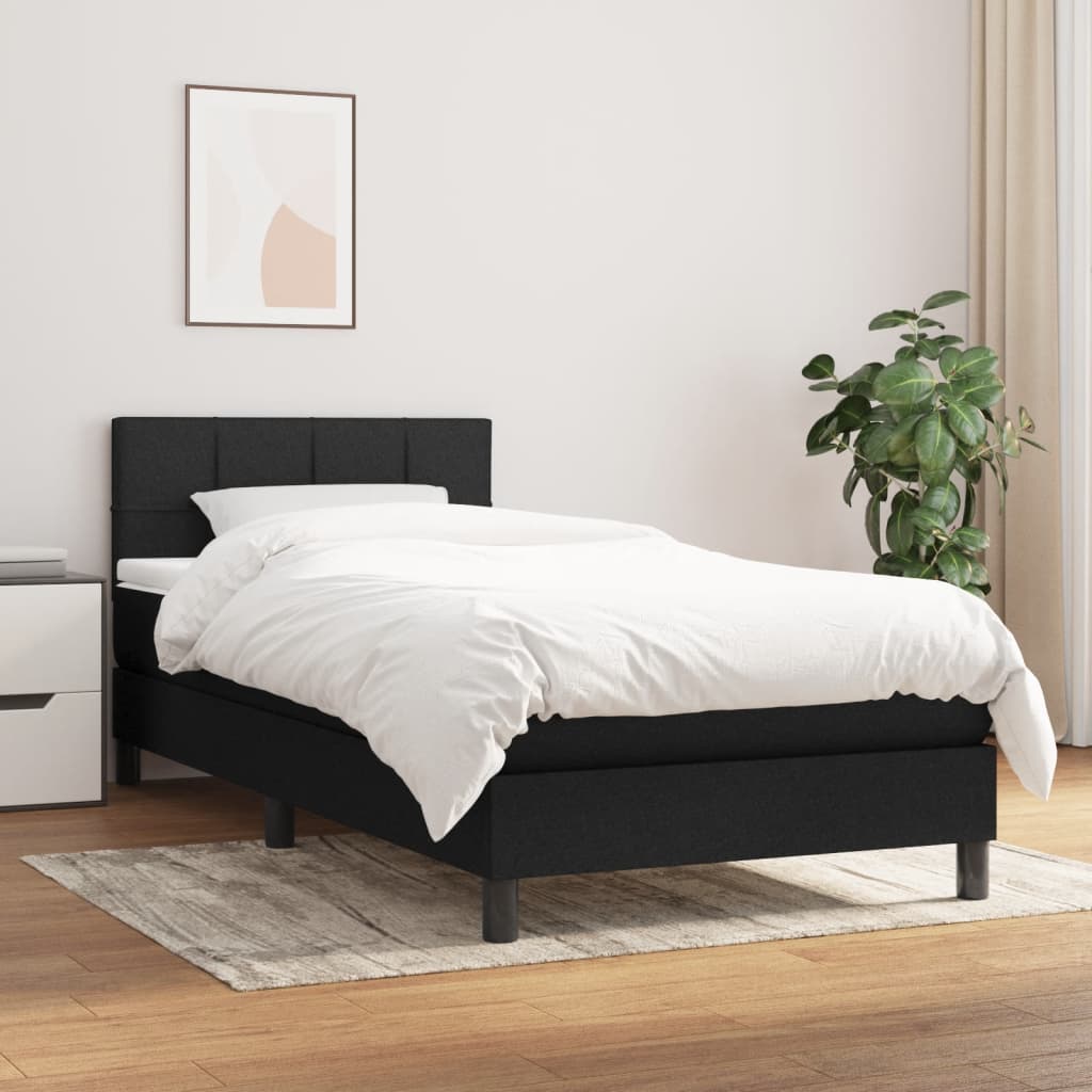 8721102682148_g_en_hd_1 vidaXL Box Spring Bed with Mattress Black 106x203 cm King Single Size Fabric - Image 3