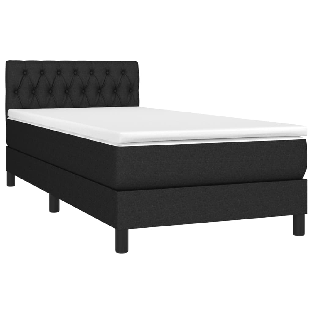 8721102682179_a_en_hd_1 vidaXL Box Spring Bed with Mattress Black 106x203 cm King Single Size Fabric - Image 2