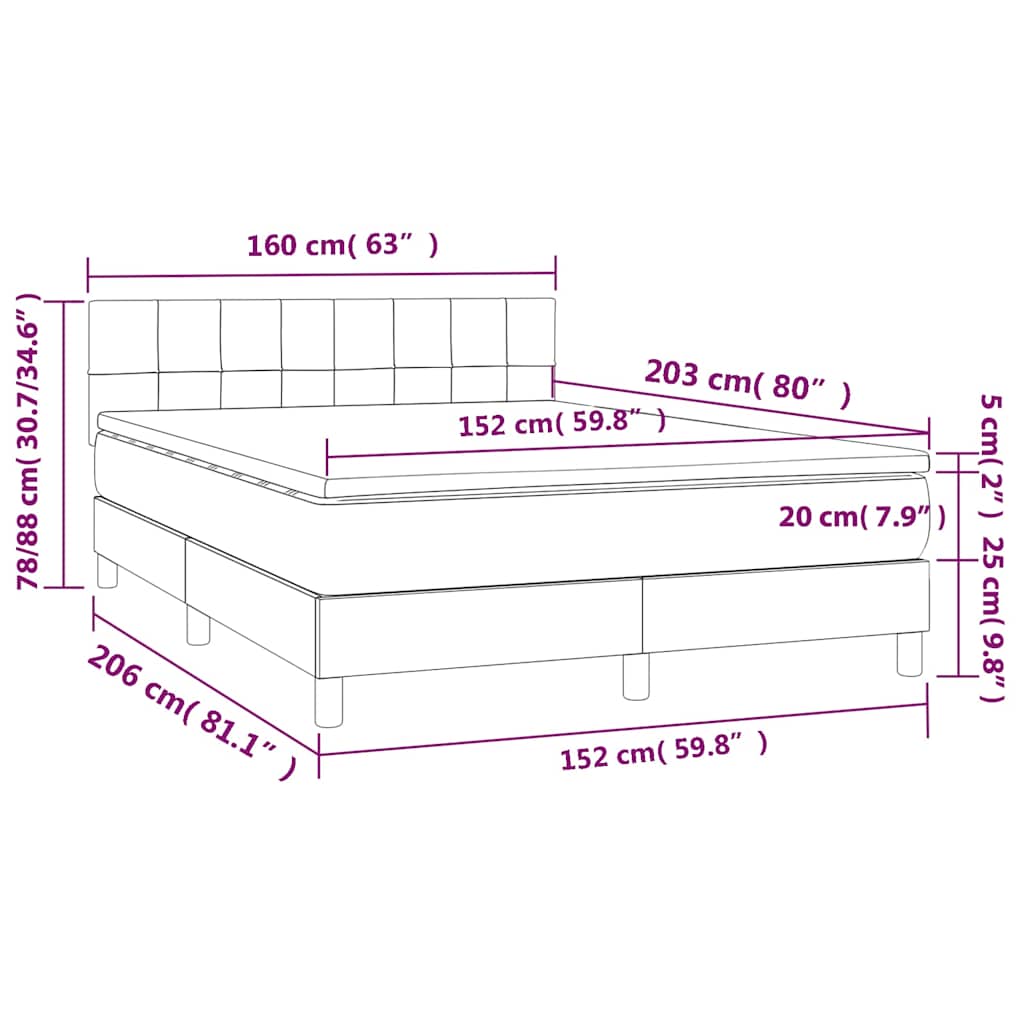 8721102682384_g_en_hd_9 vidaXL Box Spring Bed with Mattress Black 153x203 cm Queen Size Fabric - Image 11
