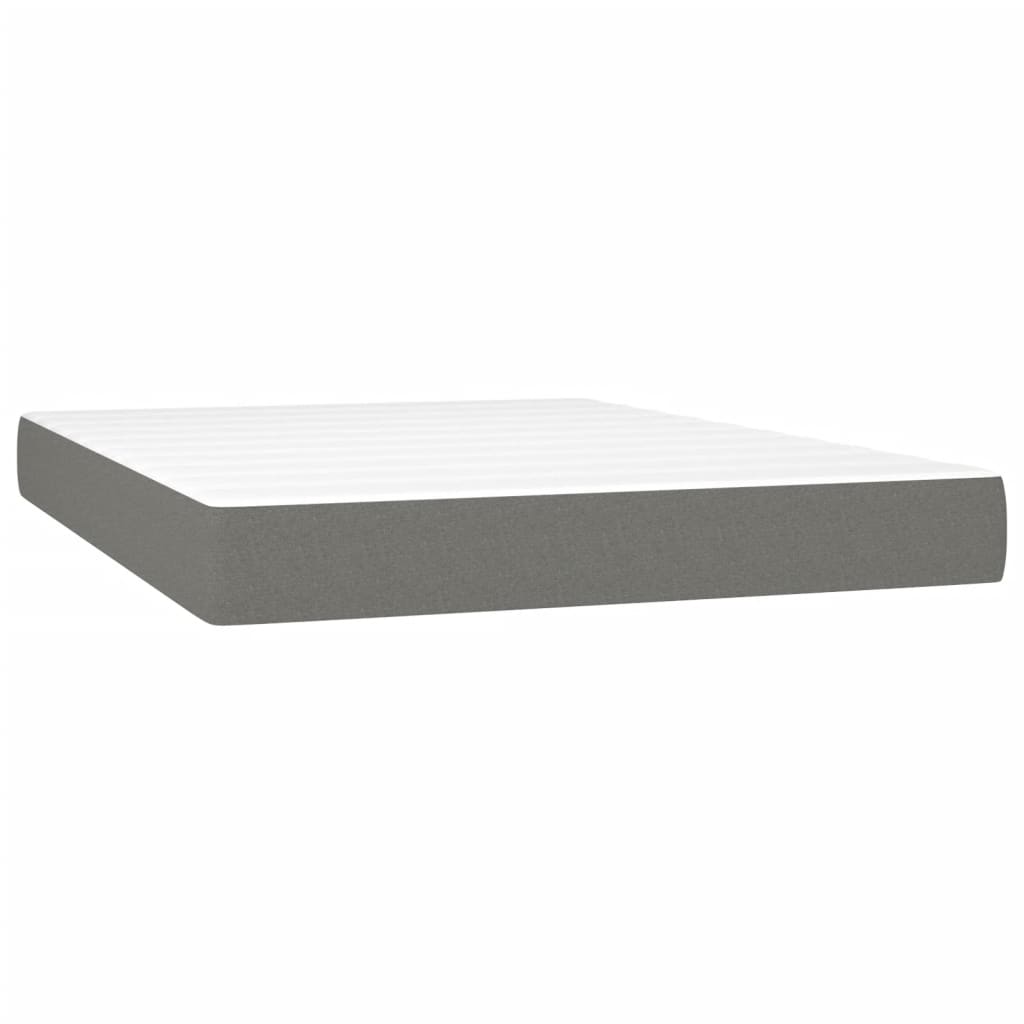 8721102682438_g_en_hd_3 vidaXL Box Spring Bed with Mattress Dark Grey 153x203 cm Queen Size Fabric - Image 5