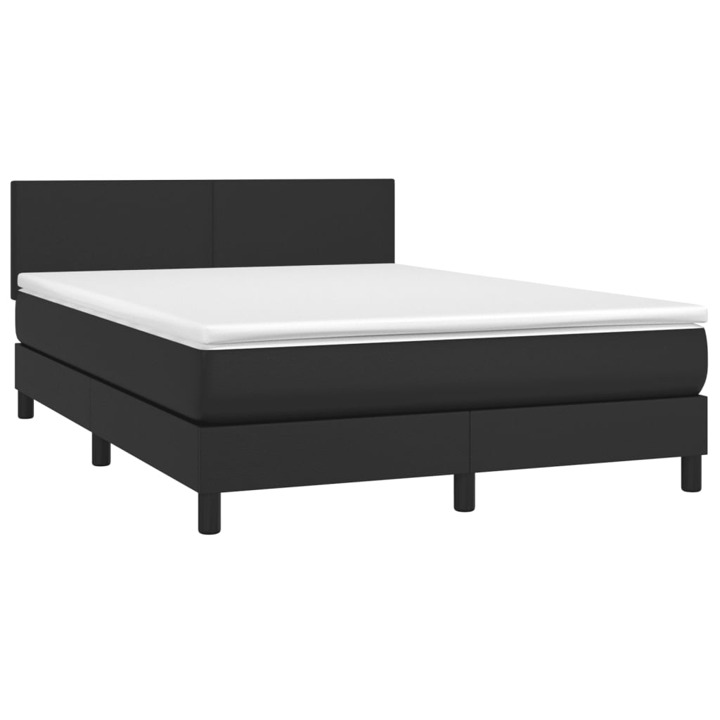 8721102682513_a_en_hd_1 vidaXL Box Spring Bed with Mattress Black 153x203 cm Queen Size Faux Leather - Image 2