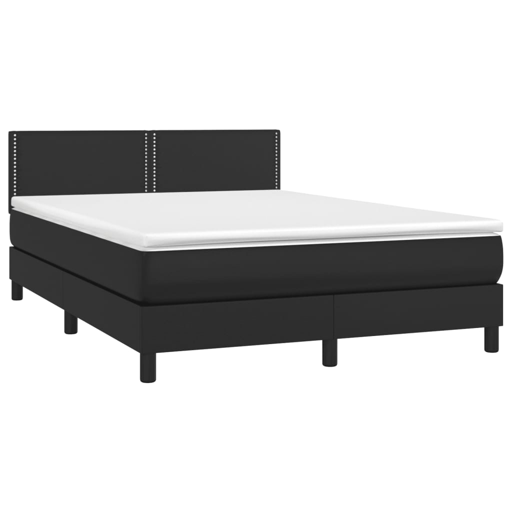 8721102682537_a_en_hd_1 vidaXL Box Spring Bed with Mattress Black 153x203 cm Queen Size Faux Leather - Image 2