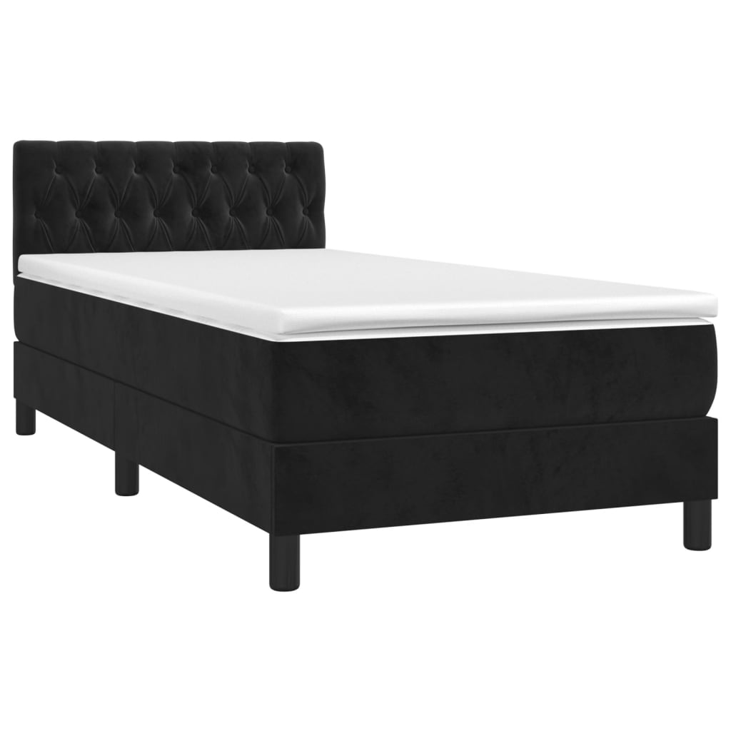 8721102683756_a_en_hd_1 vidaXL Box Spring Bed with Mattress&LED Black 106x203 cm King Single Size Velvet - Image 2