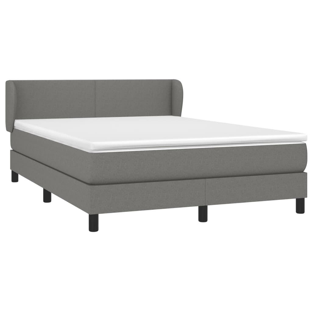 8721102683787_a_en_hd_1 vidaXL Box Spring Bed with Mattress Dark Grey 137x187 cm Double Size Fabric - Image 2