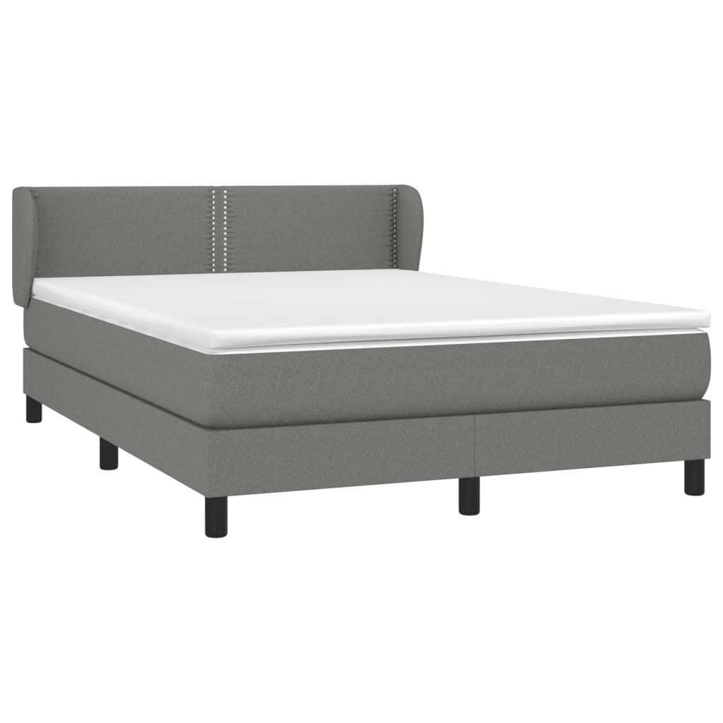 8721102683800_a_en_hd_1 vidaXL Box Spring Bed with Mattress Dark Grey 137x187 cm Double Size Fabric - Image 2