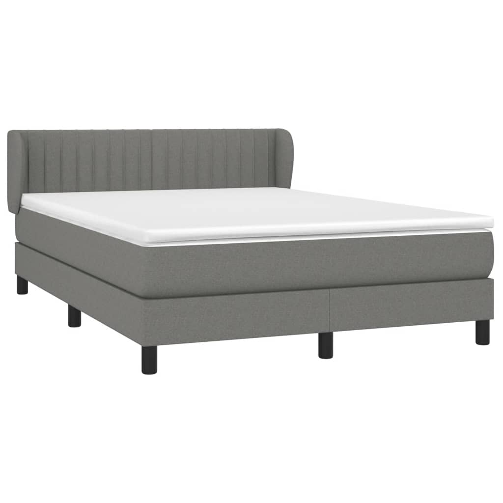 8721102684005_a_en_hd_1 vidaXL Box Spring Bed with Mattress Dark Grey 153x203 cm Queen Size Fabric - Image 2