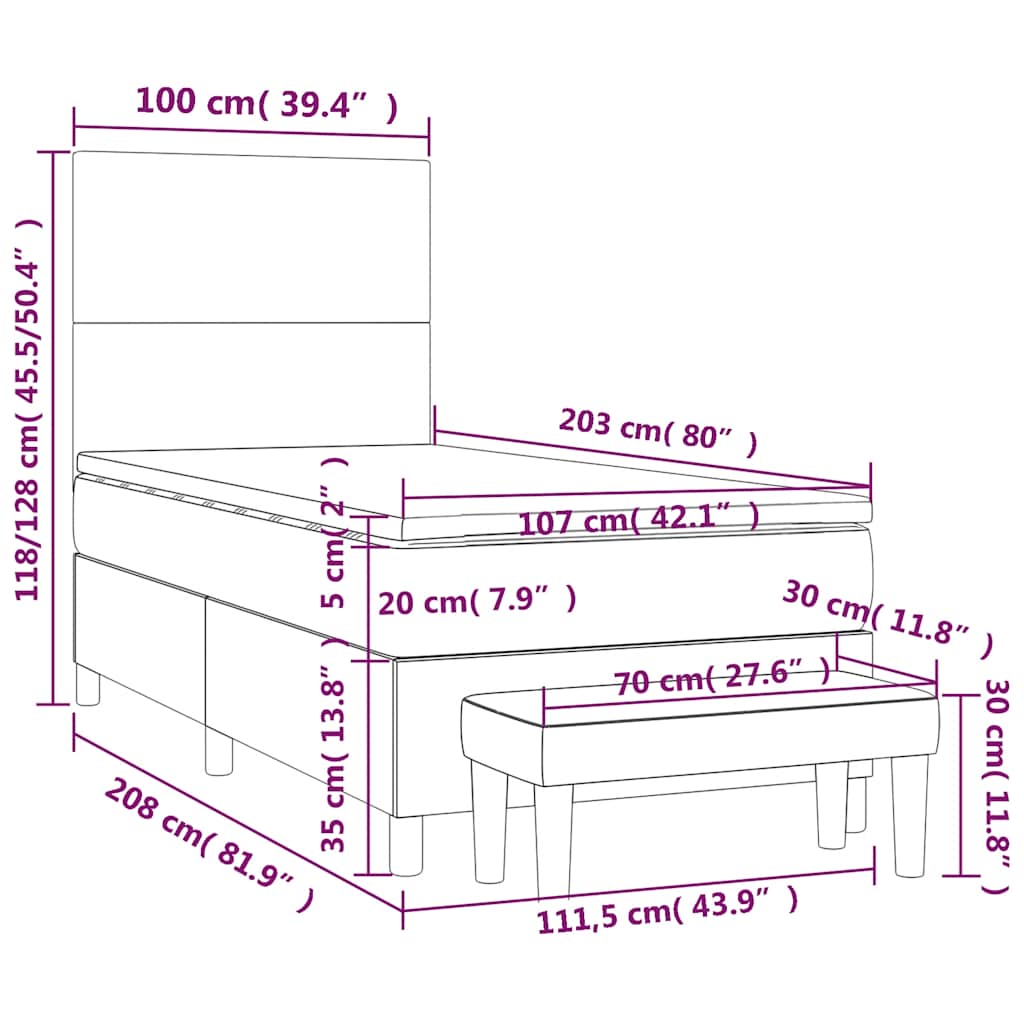 8721102685583_g_en_hd_10 vidaXL Box Spring Bed with Mattress Black 106x203 cm King Single Size Velvet - Image 12