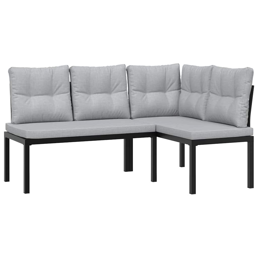 8721102686429_g_en_hd_1 vidaXL 5 Piece Garden Sofa Set with Cushions Black Powder-coated Steel - Image 3