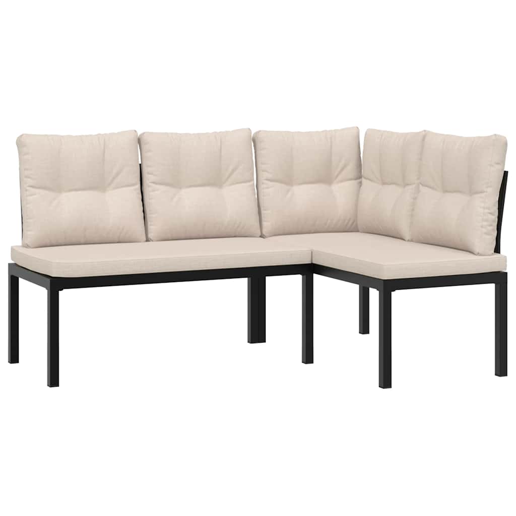 8721102686436_g_en_hd_1 vidaXL 4 Piece Garden Sofa Set with Cushions Black Powder-coated Steel - Image 3