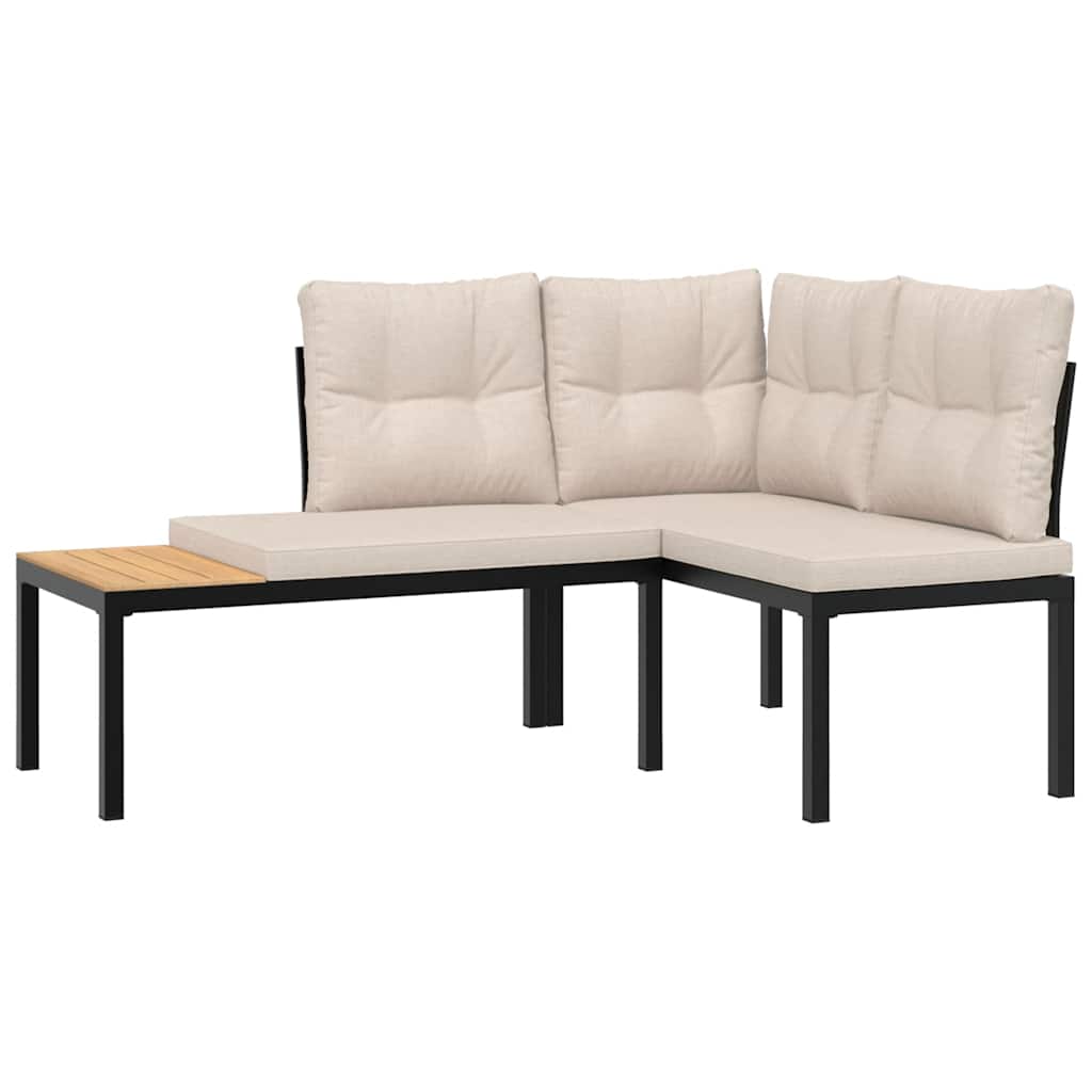8721102686450_g_en_hd_1 vidaXL 5 Piece Garden Sofa Set with Cushions Black Powder-coated Steel - Image 3