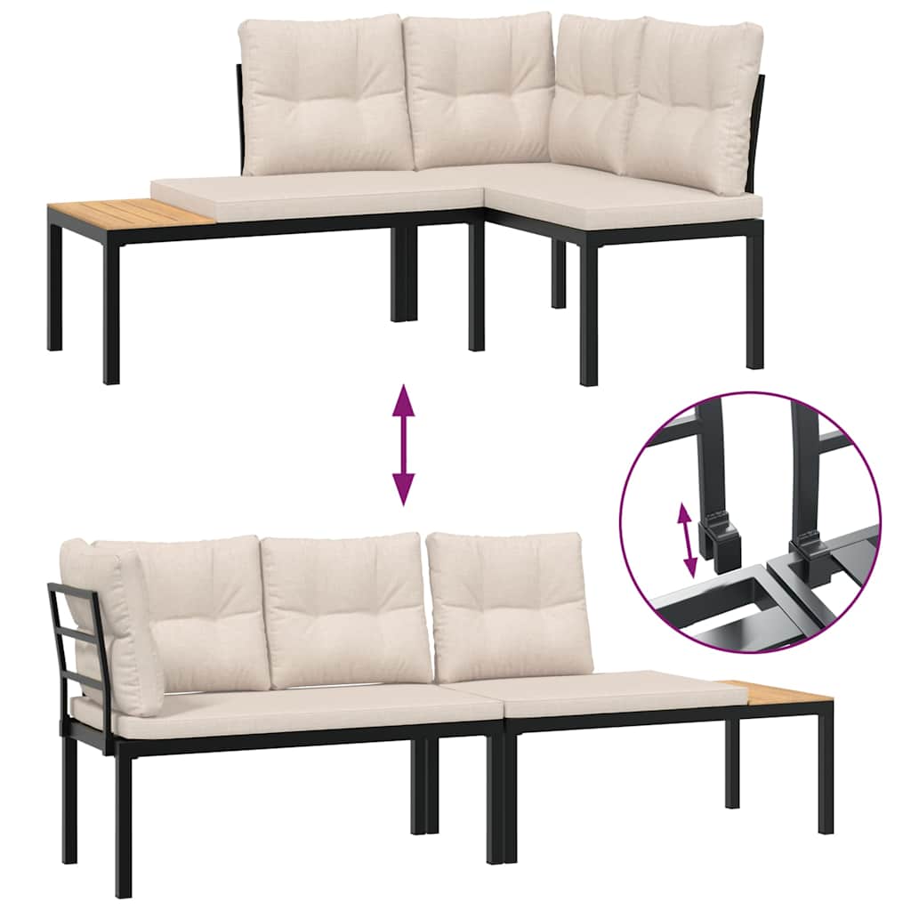 8721102686450_g_en_hd_4 vidaXL 5 Piece Garden Sofa Set with Cushions Black Powder-coated Steel - Image 6