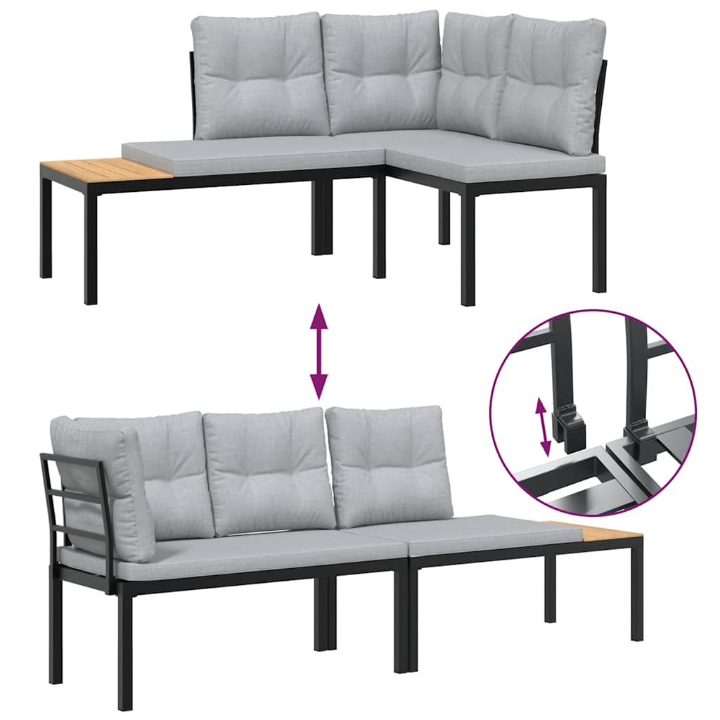 8721102686467_g_en_hd_4 vidaXL 5 Piece Garden Sofa Set with Cushions Black Powder-coated Steel - Image 6