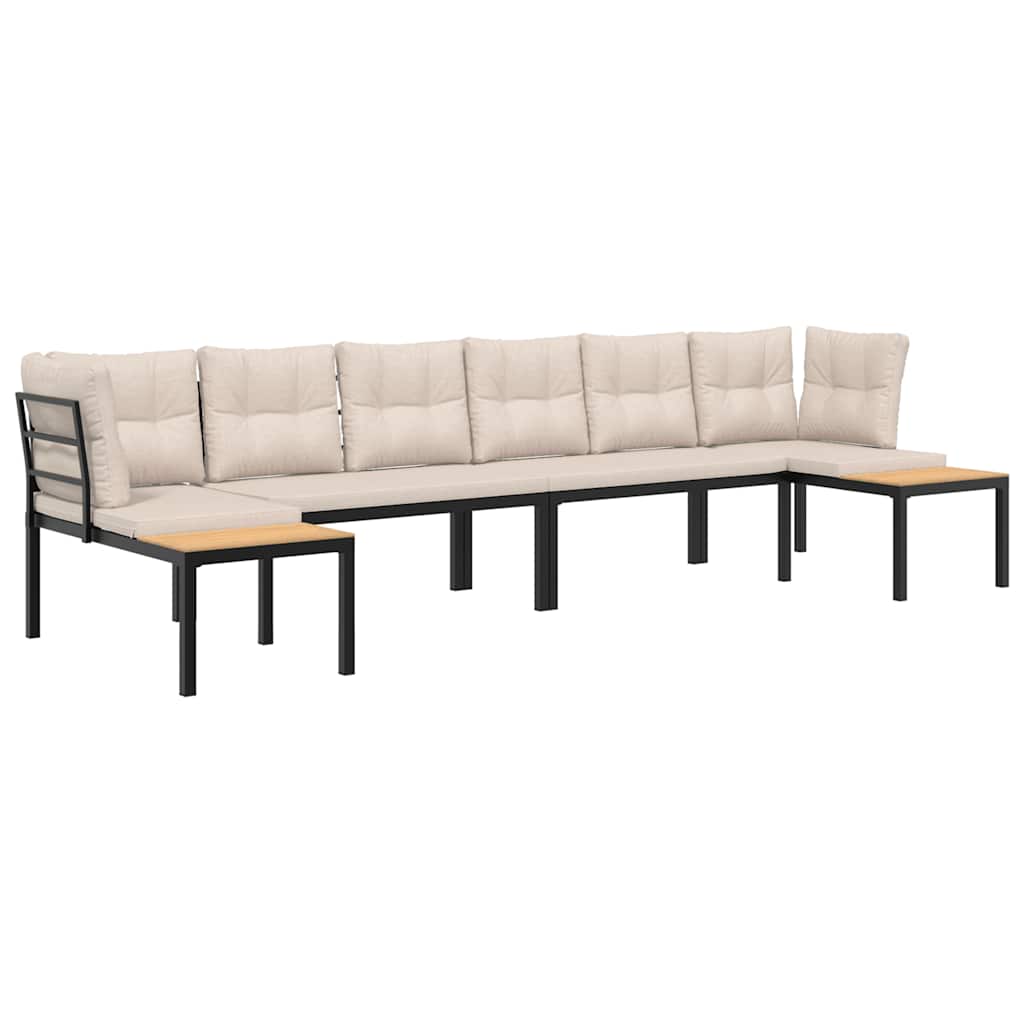 8721102686511_a_en_hd_1 vidaXL 4 Piece Garden Sofa Set with Cushions Black Powder-coated Steel - Image 2