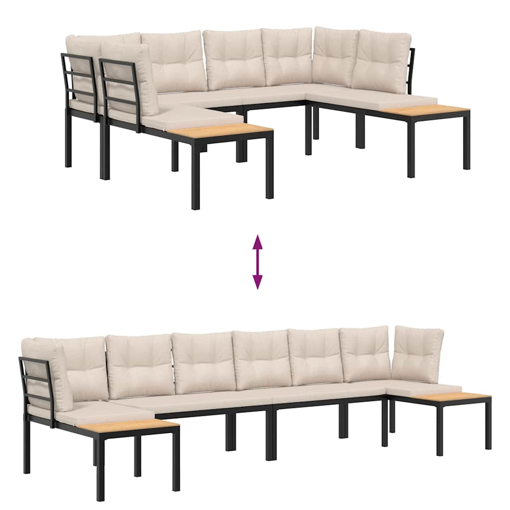 8721102686511_g_en_hd_2 vidaXL 4 Piece Garden Sofa Set with Cushions Black Powder-coated Steel - Image 4