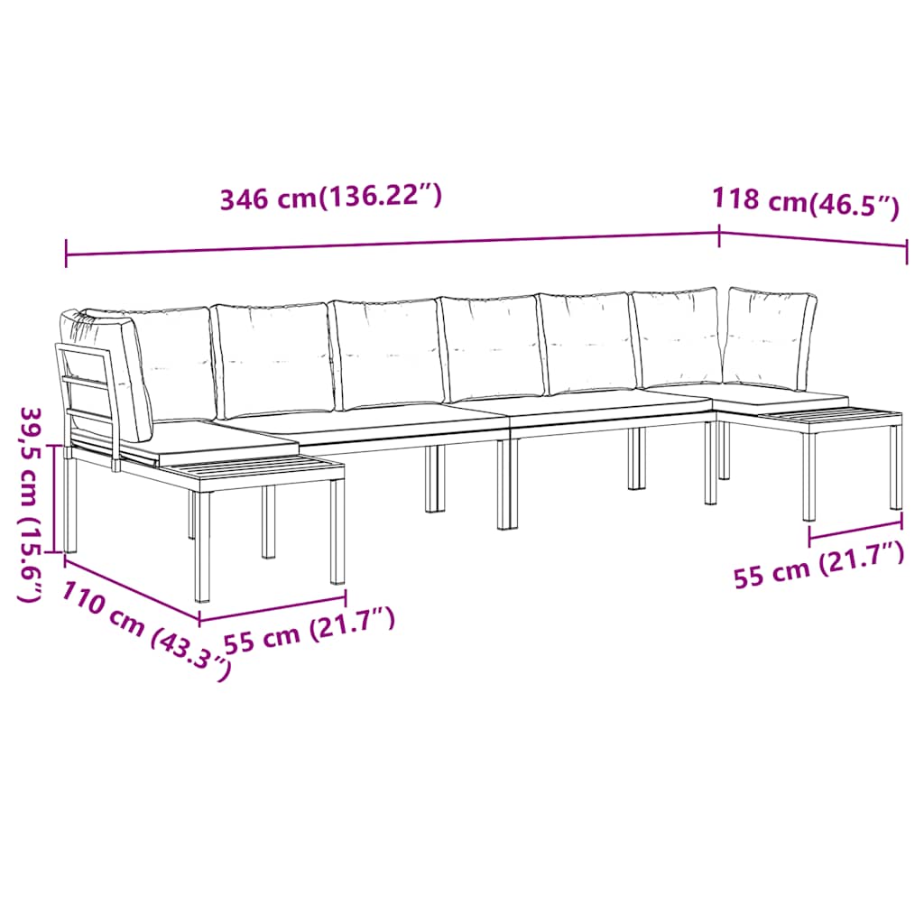 8721102686511_g_en_hd_6 vidaXL 4 Piece Garden Sofa Set with Cushions Black Powder-coated Steel - Image 8