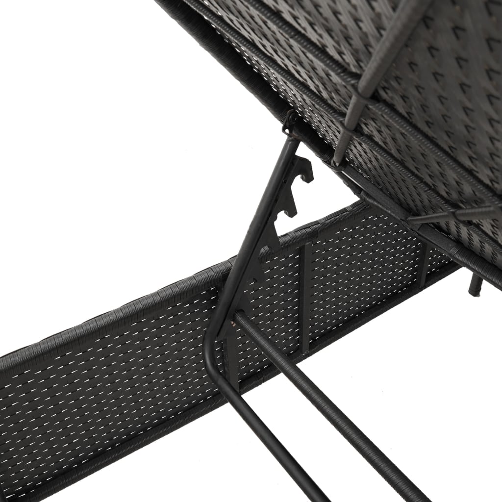 8721102691980_g_en_hd_8 vidaXL 3 Piece Sun Lounger Set with Cushion Black Poly Rattan - Image 10