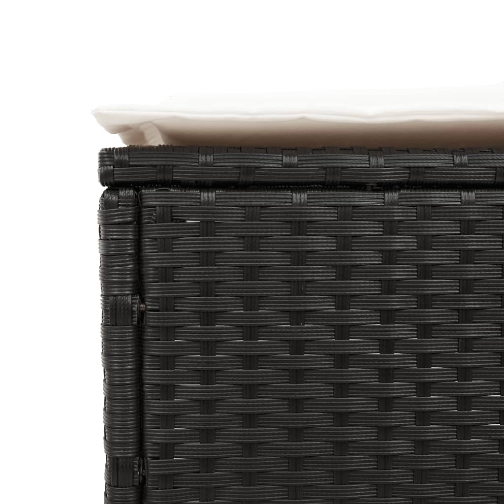 8721102691980_g_en_hd_9 vidaXL 3 Piece Sun Lounger Set with Cushion Black Poly Rattan - Image 11