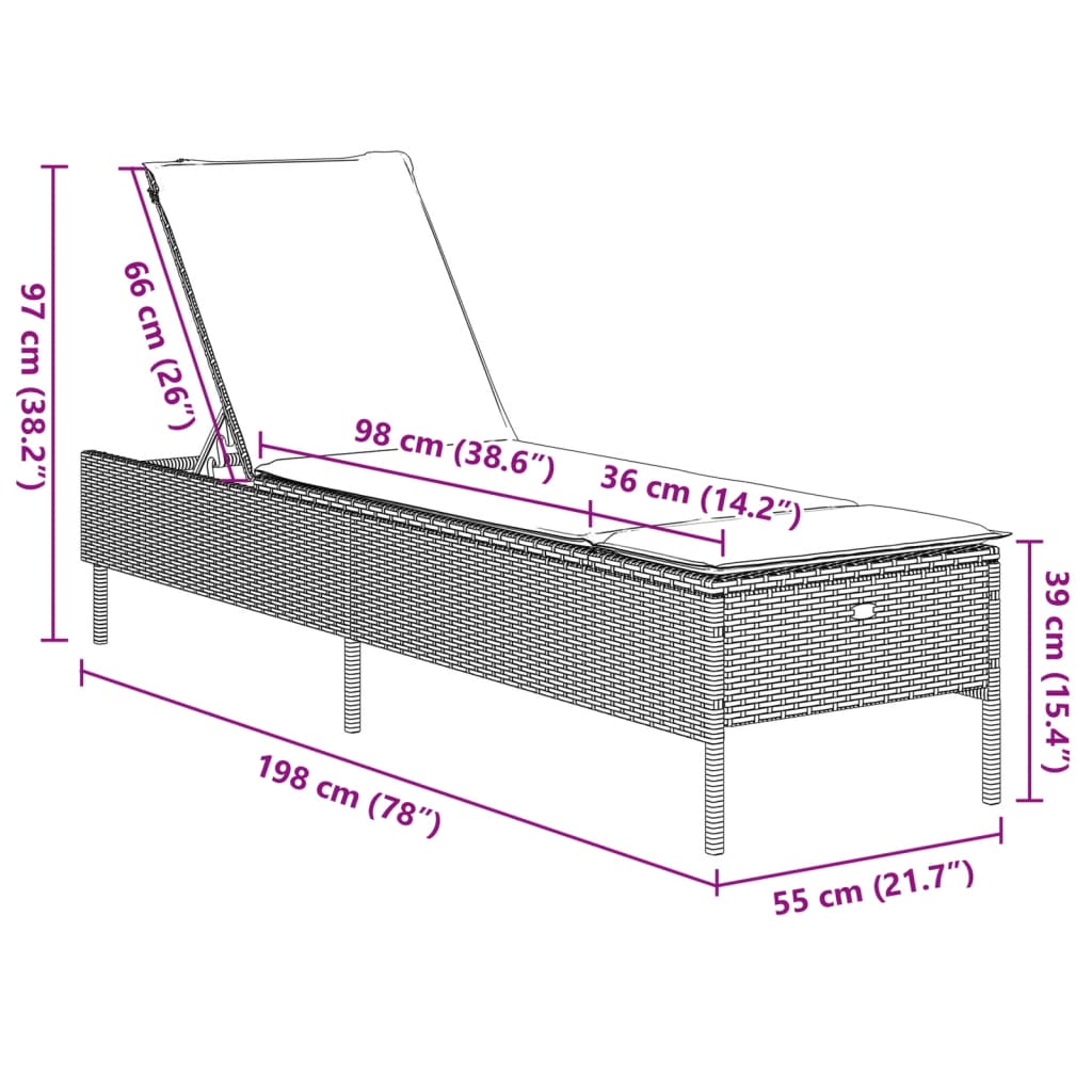 8721102692000_g_en_hd_11 vidaXL 3 Piece Sun Lounger Set with Cushion Grey Poly Rattan - Image 13