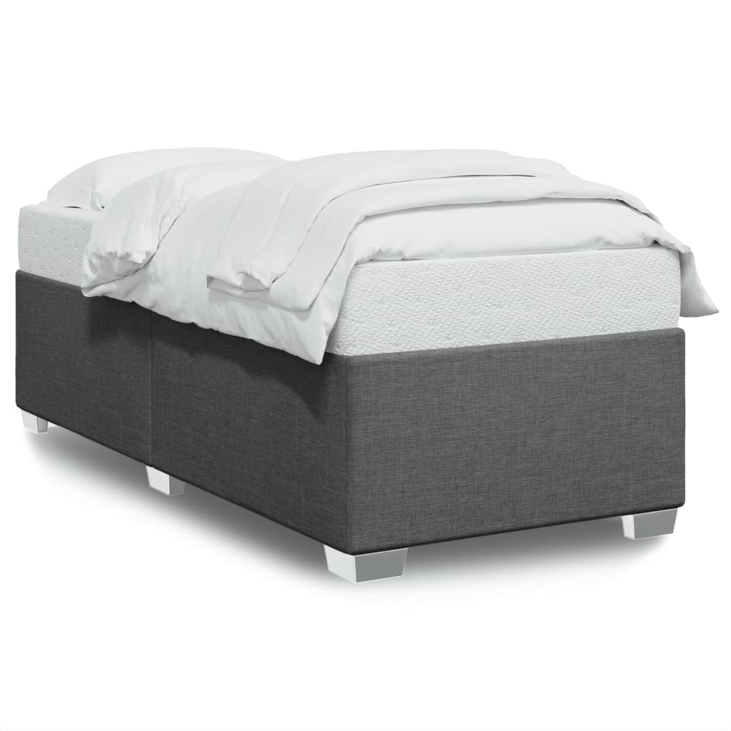 8721102694066_a_en_hd_1 vidaXL Bed Frame without Mattress Dark Grey 90x190 cm Fabric - Image 2