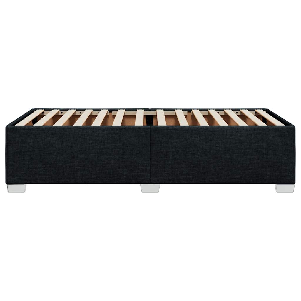 8721102694097_g_en_hd_3 vidaXL Bed Frame without Mattress Black King Single Fabric - Image 5
