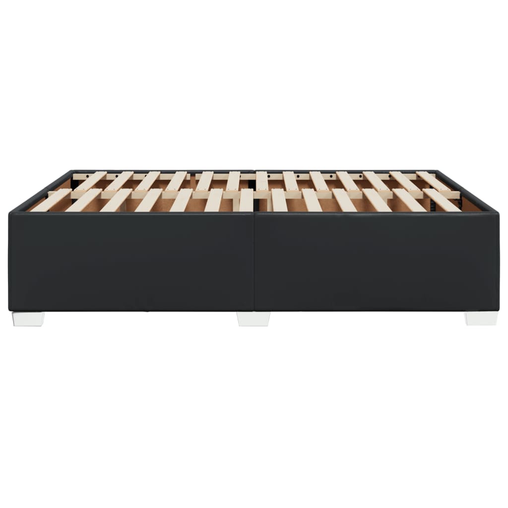 8721102694745_g_en_hd_3 vidaXL Bed Frame without Mattress Black Queen Faux Leather - Image 5