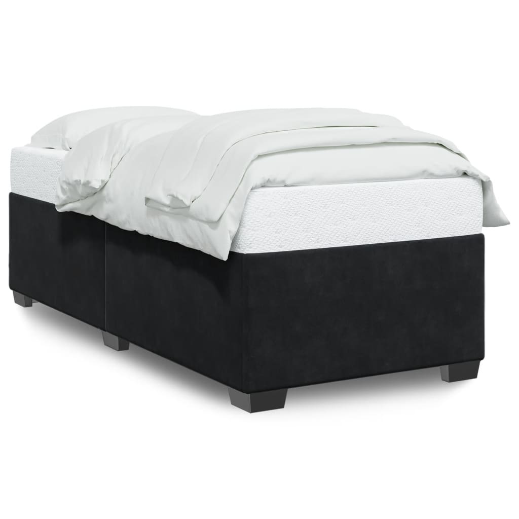 8721102695629_a_en_hd_1 vidaXL Bed Frame without Mattress Black 90x190 cm Velvet - Image 2