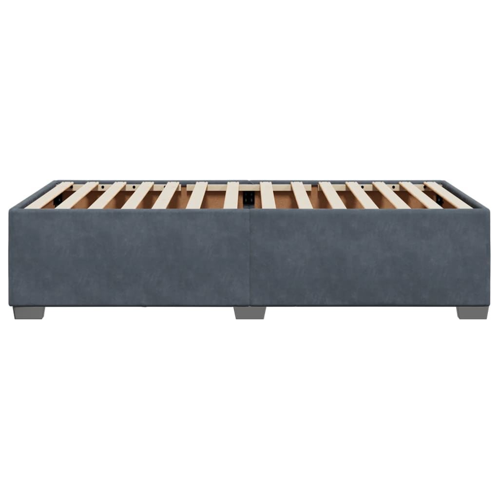 8721102695636_g_en_hd_3 vidaXL Bed Frame without Mattress Dark Grey King Single Velvet - Image 5