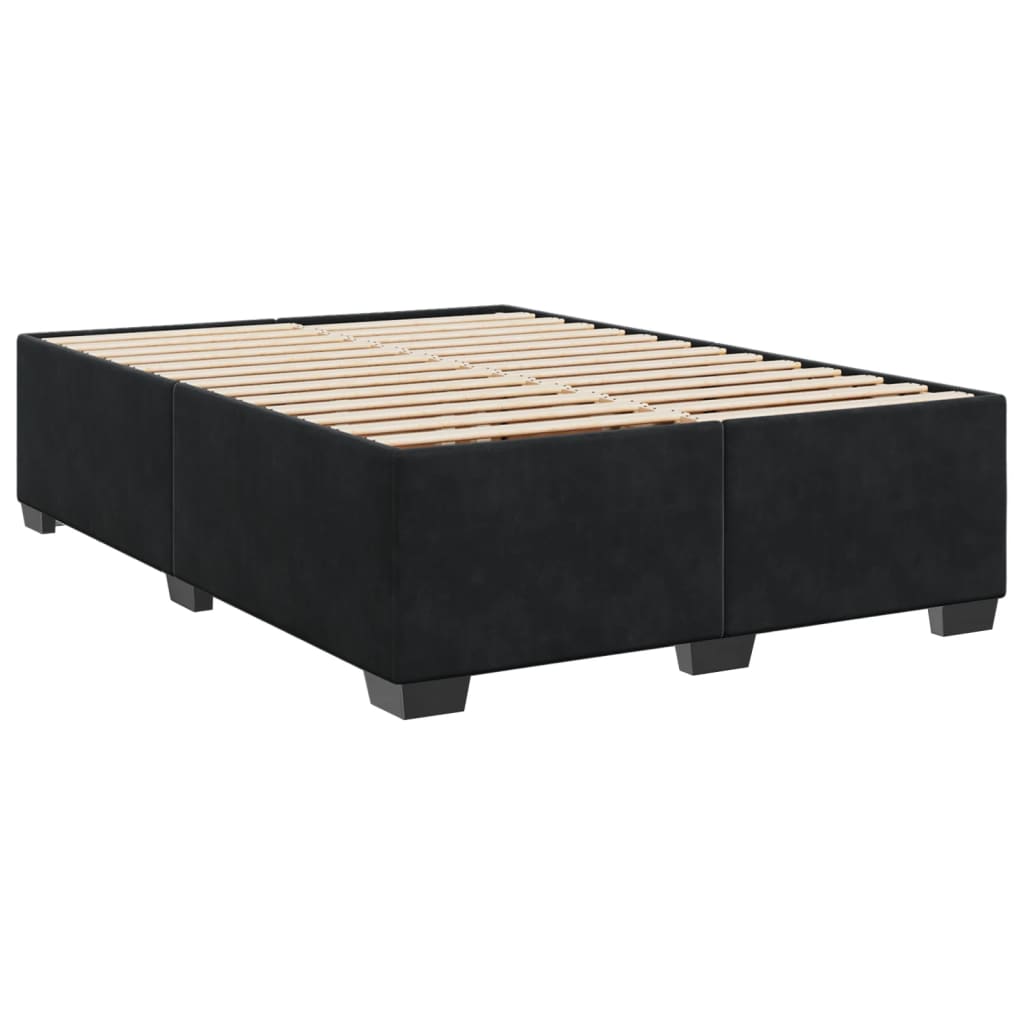 8721102695667_g_en_hd_1 vidaXL Bed Frame without Mattress Black Double Velvet - Image 3