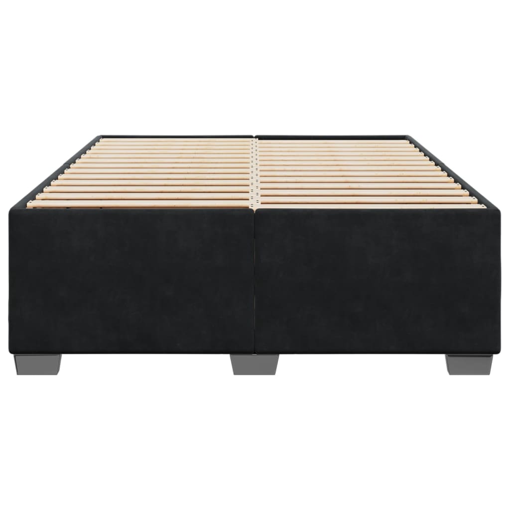 8721102695667_g_en_hd_2 vidaXL Bed Frame without Mattress Black Double Velvet - Image 4