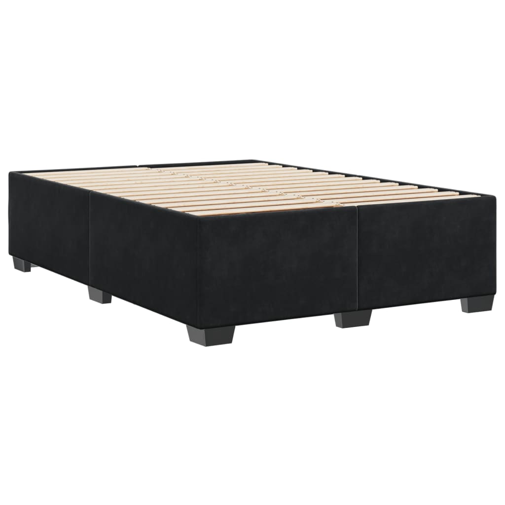 8721102695667_g_en_hd_4 vidaXL Bed Frame without Mattress Black Double Velvet - Image 6