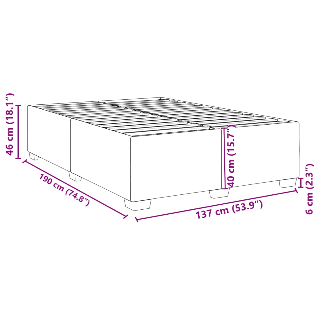 8721102695667_g_en_hd_7 vidaXL Bed Frame without Mattress Black Double Velvet - Image 9