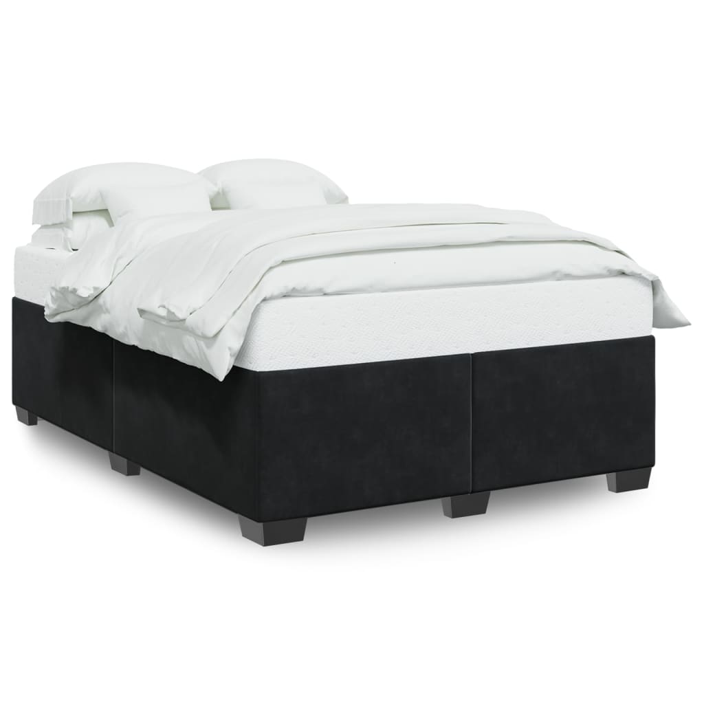 8721102695681_a_en_hd_1 vidaXL Bed Frame without Mattress Black Queen Velvet - Image 2