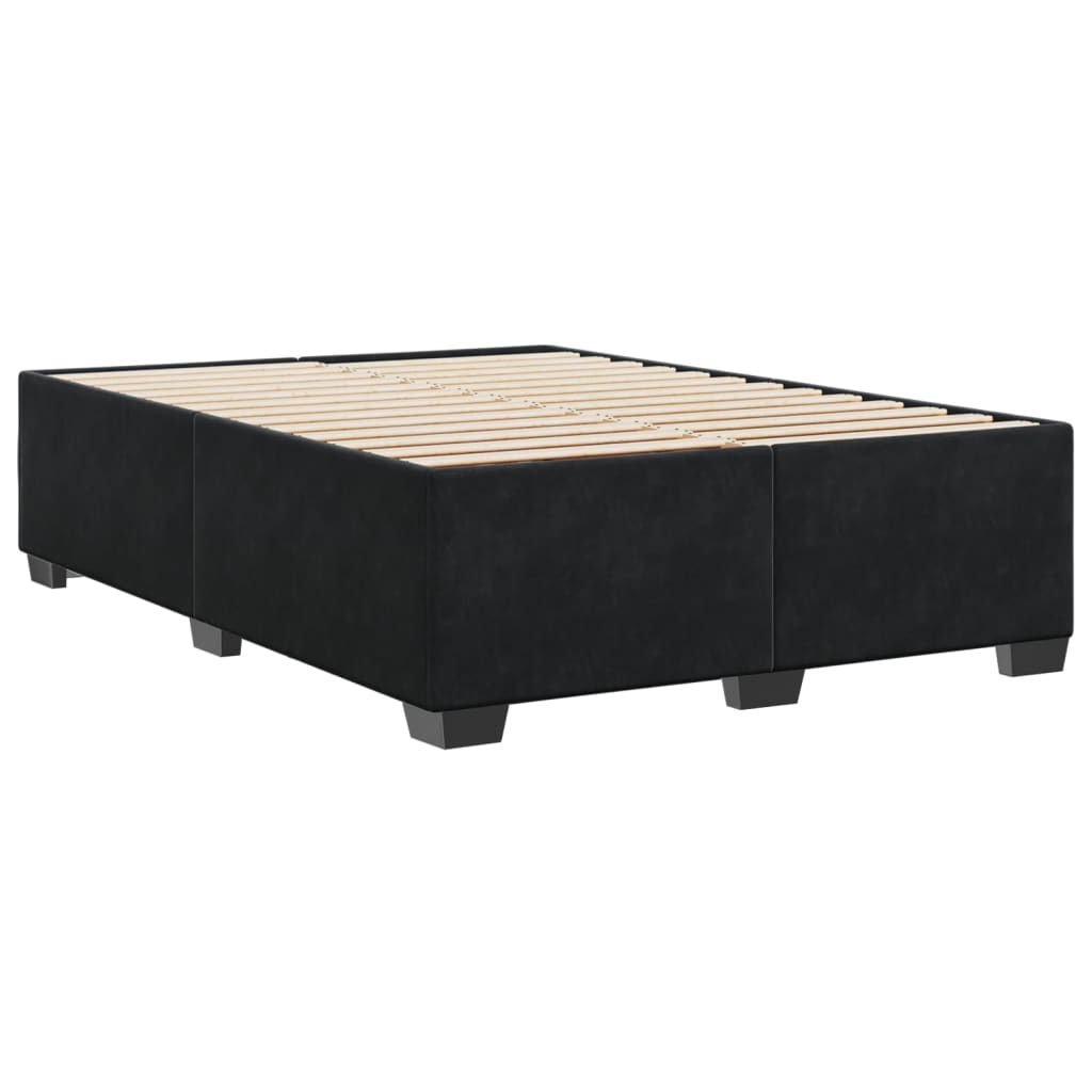 8721102695681_g_en_hd_4 vidaXL Bed Frame without Mattress Black Queen Velvet - Image 6