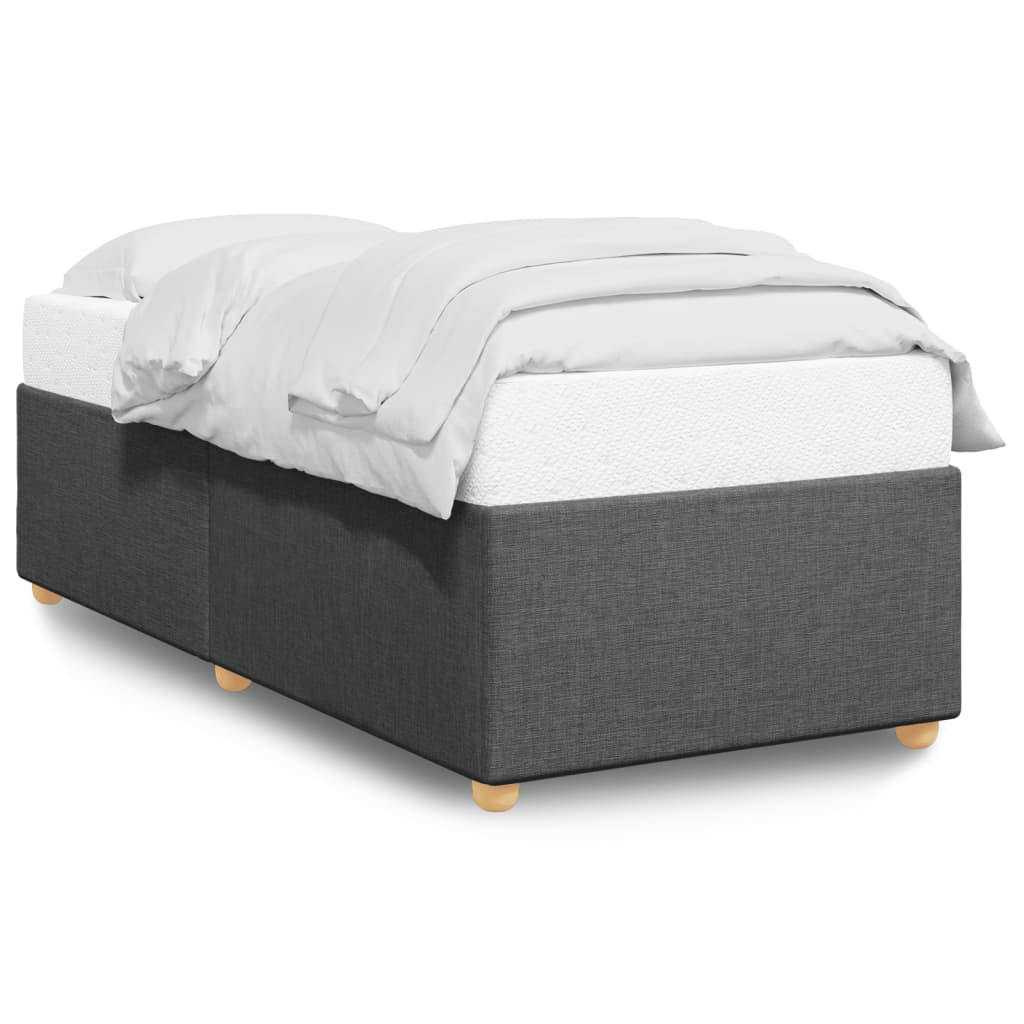 8721102696640_a_en_hd_1 vidaXL Bed Frame without Mattress Dark Grey 90x190 cm Fabric - Image 2